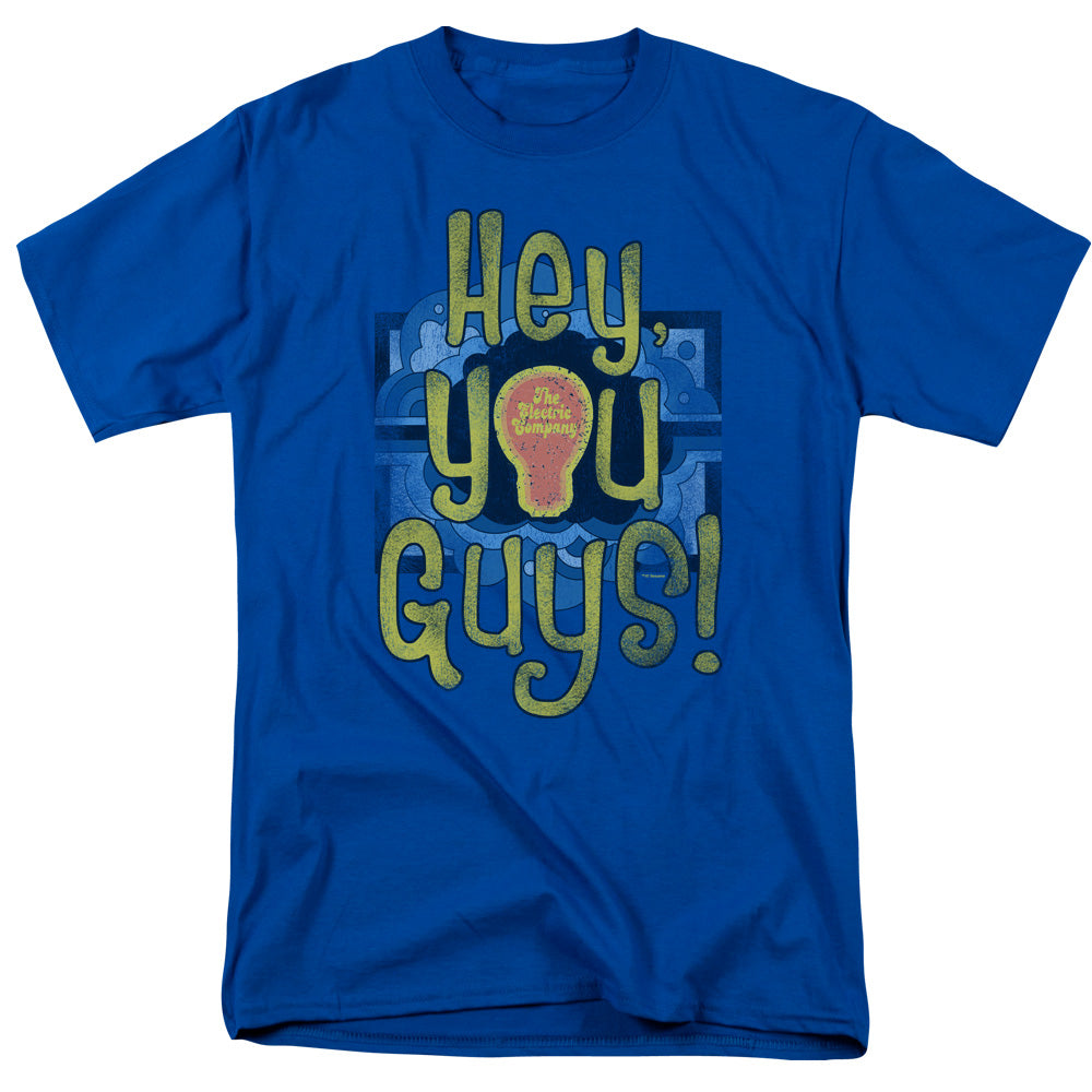 Electric Company Hey You Guys Mens T Shirt Royal Officially Licensed