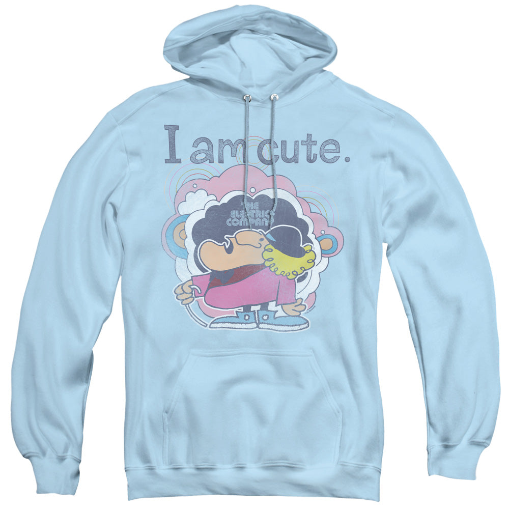 Electric Company I Am Cute Mens Hoodie Light Blue Officially Licensed