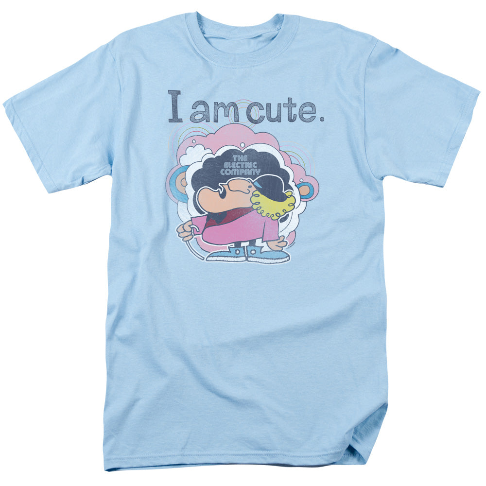 Electric Company I Am Cute Mens T Shirt Light Blue Officially Licensed