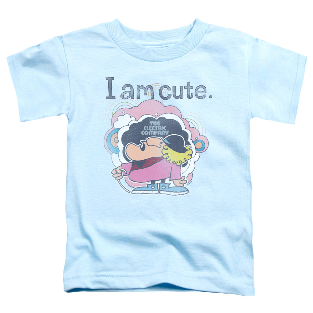 Electric Company I Am Cute Toddler Kids Youth T Shirt Light Blue Officially Licensed