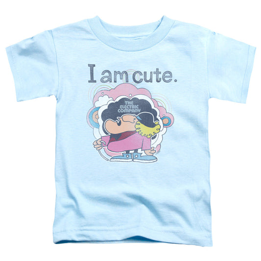 Electric Company I Am Cute Toddler Kids Youth T Shirt Light Blue Officially Licensed