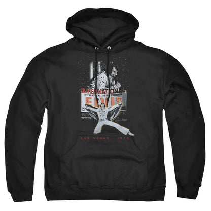 Elvis Presley Las Vegas Mens Hoodie Black