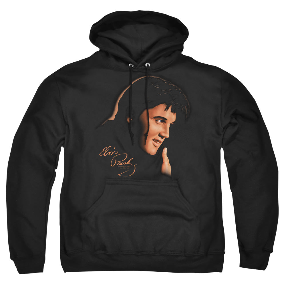 Elvis Presley Warm Portrait Mens Hoodie Black Officially Licensed