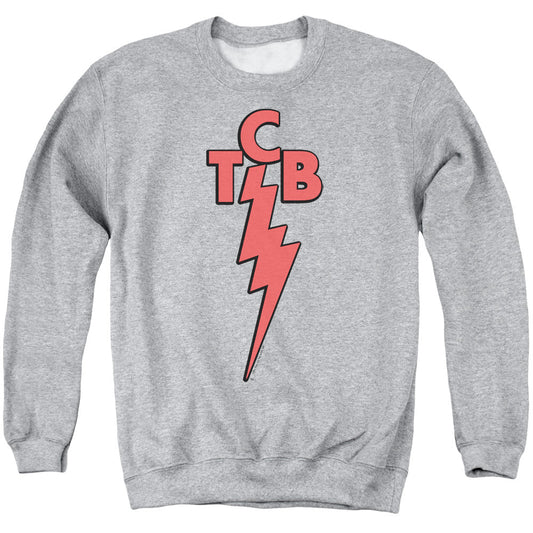 Elvis Presley Tcb Mens Crewneck Sweatshirt Athletic Heather