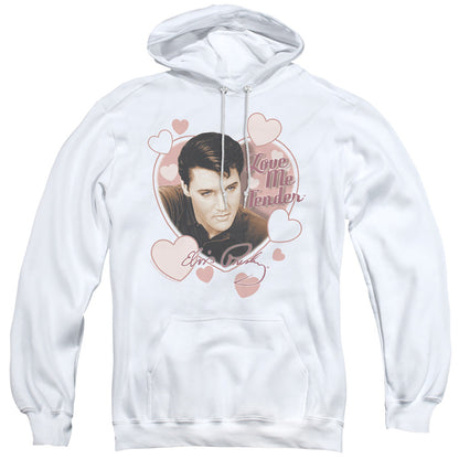 Elvis Presley Love Me Tender Mens Hoodie White Officially Licensed