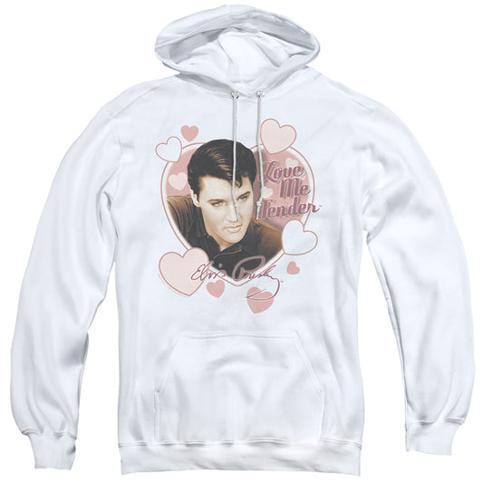 Elvis Presley Love Me Tender Mens Hoodie White Officially Licensed