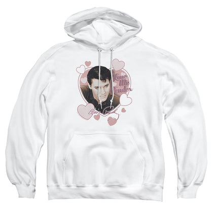 Elvis Presley Love Me Tender Mens Hoodie White Officially Licensed