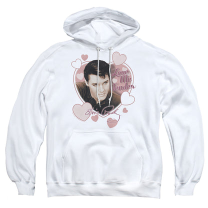 Elvis Presley Love Me Tender Mens Hoodie White Officially Licensed
