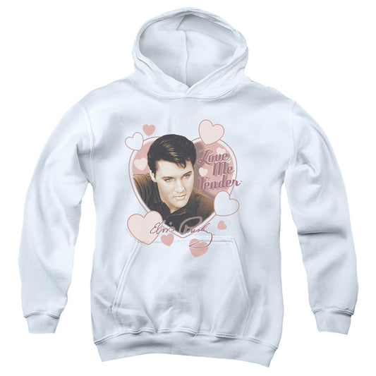 Elvis Presley Love Me Tender Kids Youth Hoodie White Officially Licensed