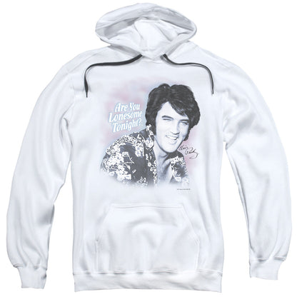 Elvis Presley Lonesome Tonight Mens Hoodie White Officially Licensed