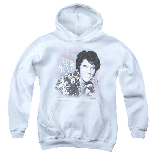 Elvis Presley Lonesome Tonight Kids Youth Hoodie White Officially Licensed