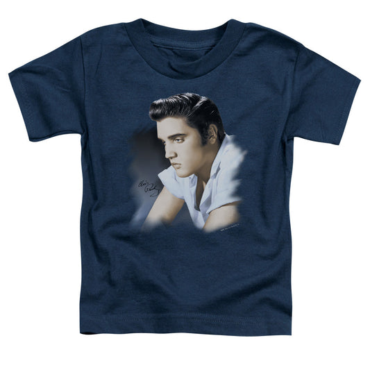 Elvis Presley Blue Profile Toddler Kids Youth T Shirt Navy Blue Officially Licensed
