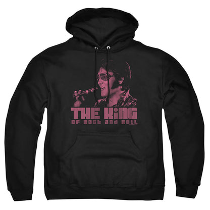 Elvis Presley The King Mens Hoodie Black Officially Licensed