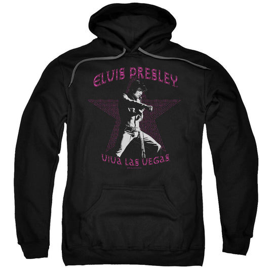 Elvis Presley Viva Las Vegas Star Mens Hoodie Black Officially Licensed