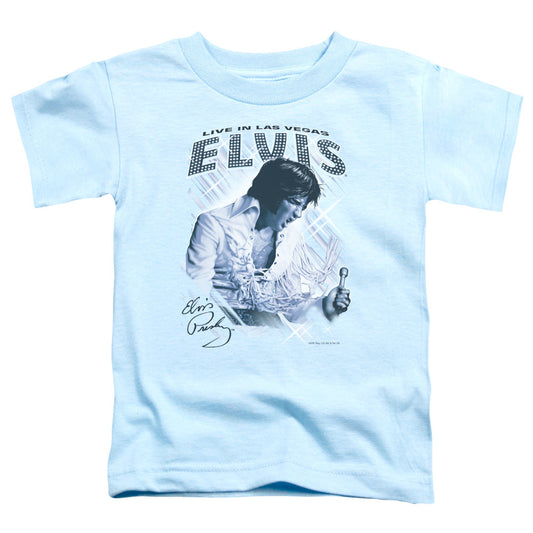 Elvis Presley Blue Vegas Toddler Kids Youth T Shirt Carolina Blue Officially Licensed