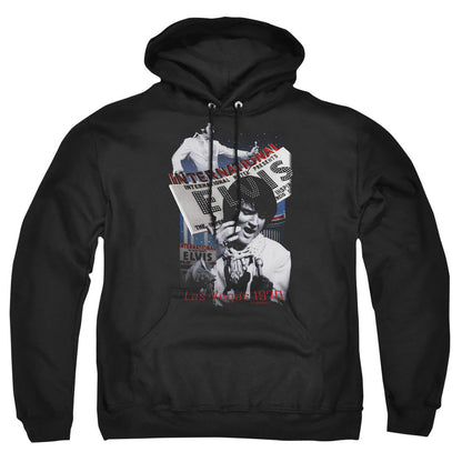 Elvis Presley International Hotel Mens Hoodie Black Officially Licensed