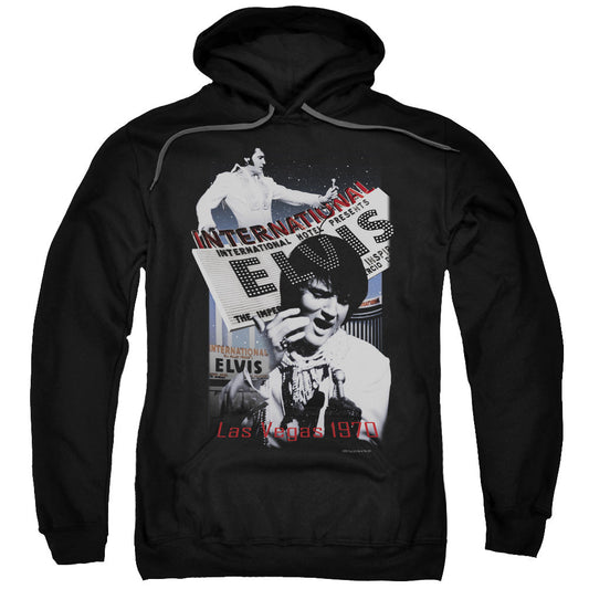 Elvis Presley International Hotel Mens Hoodie Black Officially Licensed