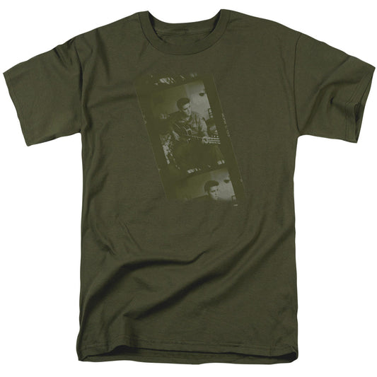 Elvis Presley Army Mens T Shirt Military Green Officially Licensed