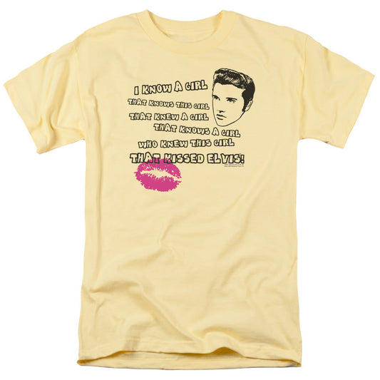 Elvis Presley Kissed Elvis Mens T Shirt Banana Officially Licensed