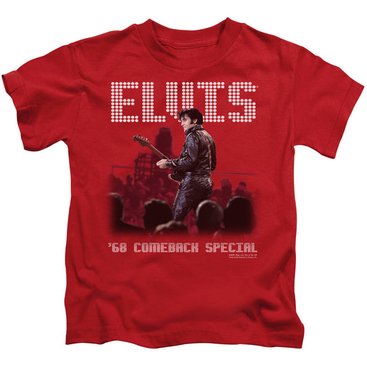 Elvis Presley Return of the King Juvenile Kids Youth T Shirt Red Officially Licensed