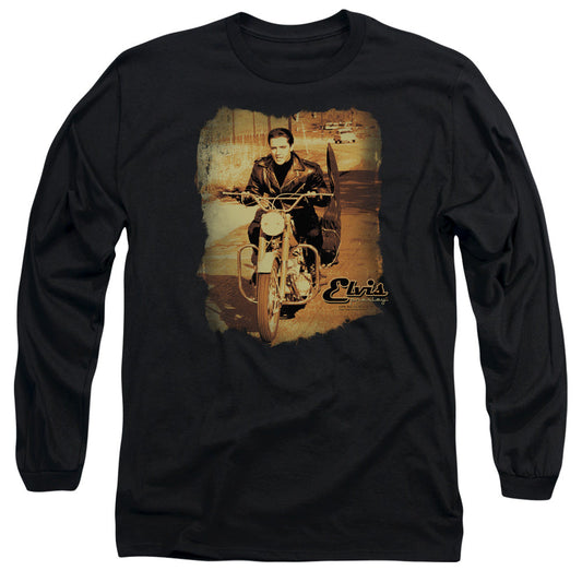 Elvis Presley Hit The Road Mens Long Sleeve Shirt Black Officially Licensed Officially Licensed