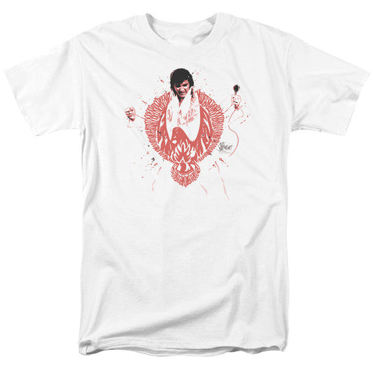Elvis Presley Red Pheonix Mens T Shirt White Officially Licensed