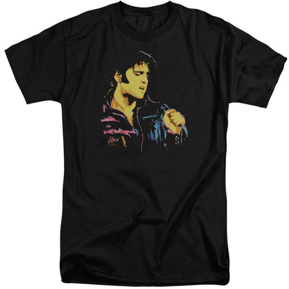 Elvis Presley Neon Elvis Mens Tall T Shirt Black Officially Licensed