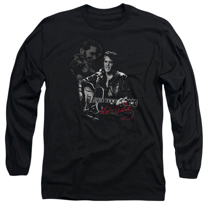 Elvis Presley Show Stopper Mens Long Sleeve Shirt Black Officially Licensed Officially Licensed