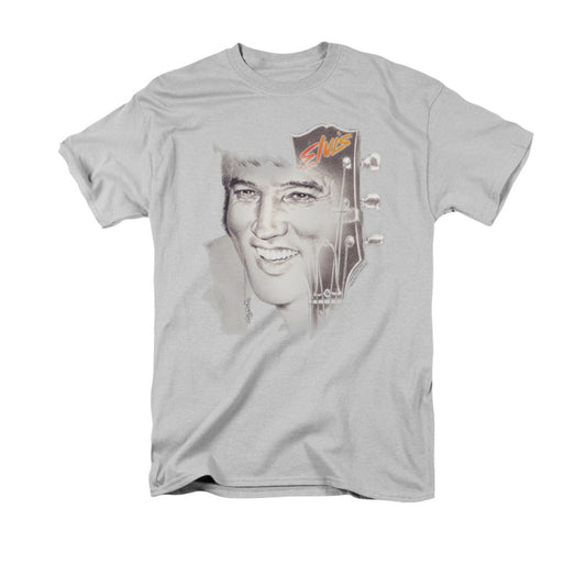 Elvis Presley Smile 2 Mens T Shirt Silver Officially Licensed