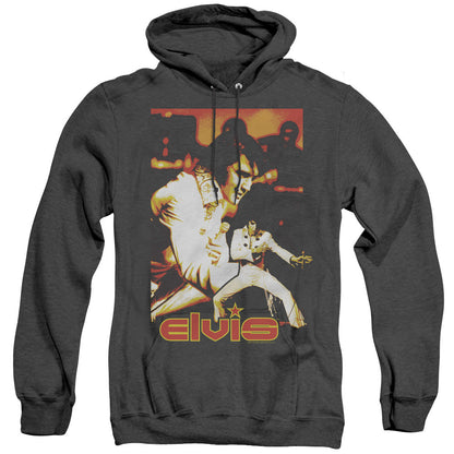 Elvis Presley Showman Heather Mens Hoodie Black Officially Licensed