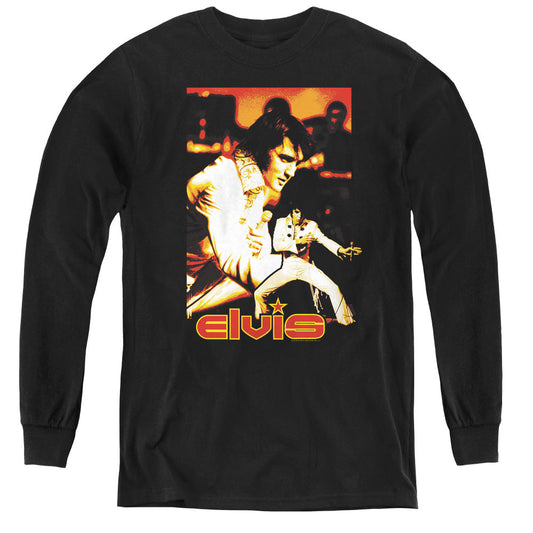 Elvis Presley Showman Long Sleeve Kids Youth T Shirt Black Officially Licensed