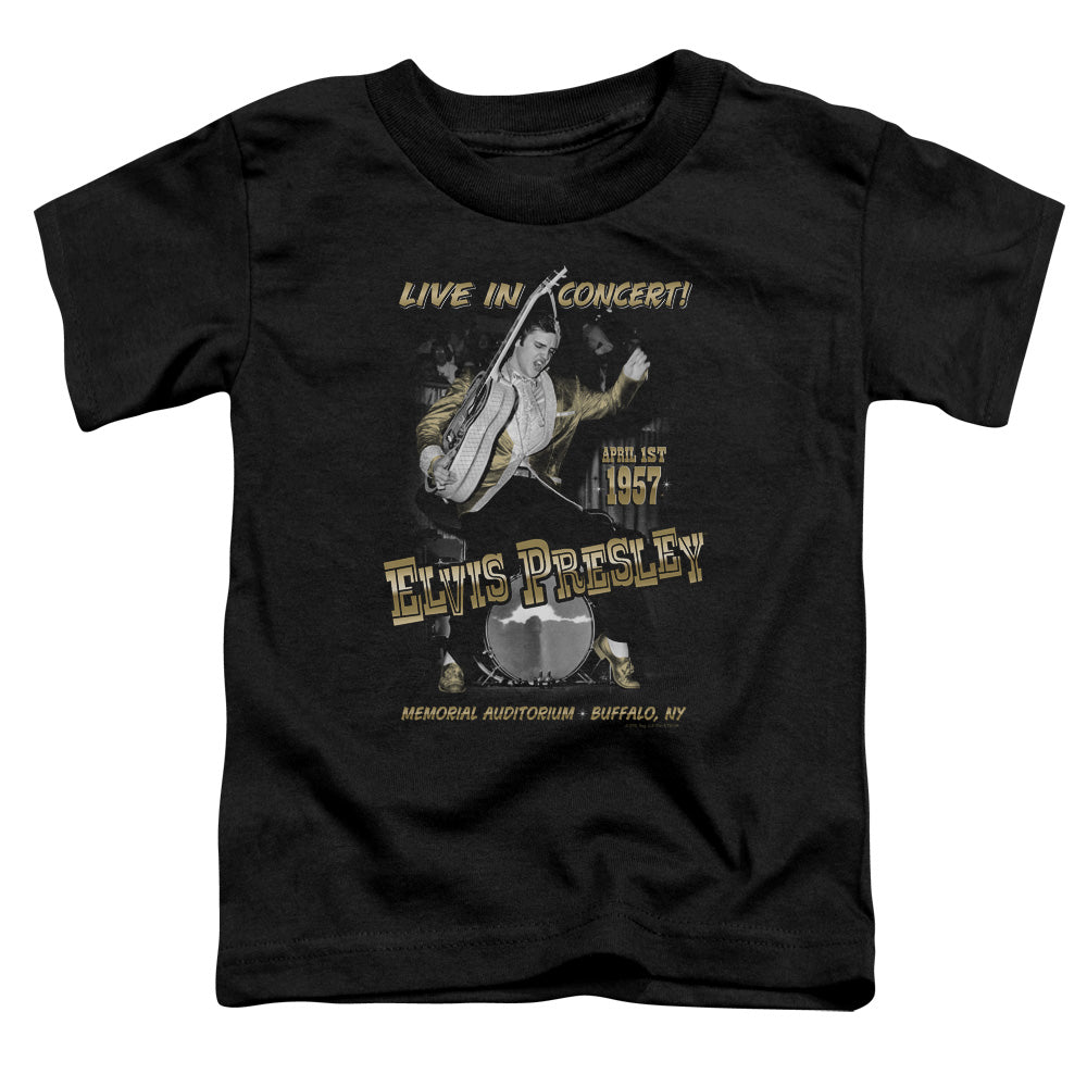 Elvis Presley Live in Buffalo Toddler Kids Youth T Shirt Black Officially Licensed