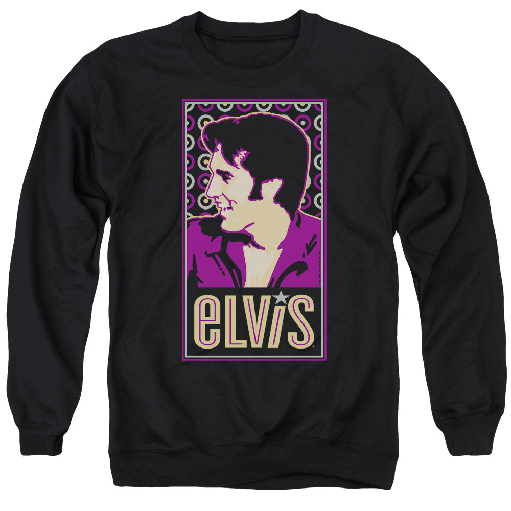 Elvis Presley Elvis Is Mens Crewneck Sweatshirt Black