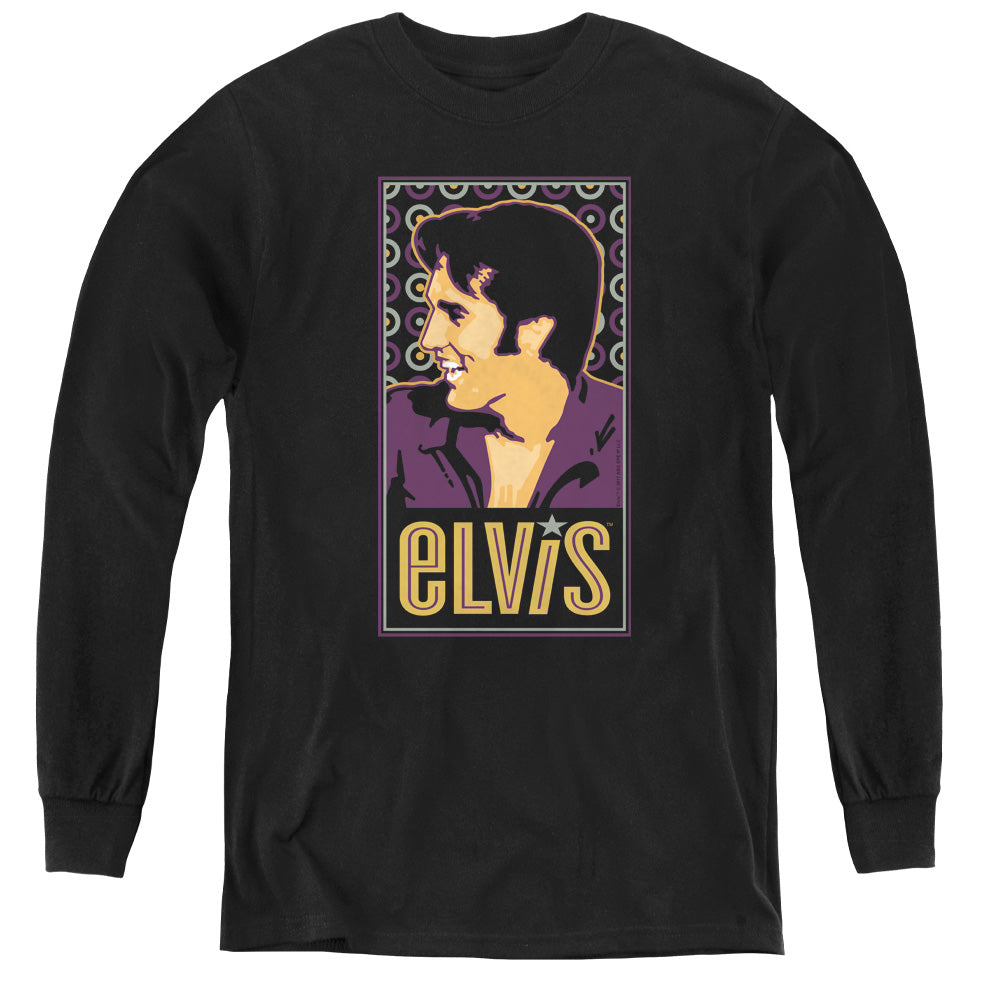 Elvis Presley Elvis is Long Sleeve Kids Youth T Shirt Black Officially Licensed