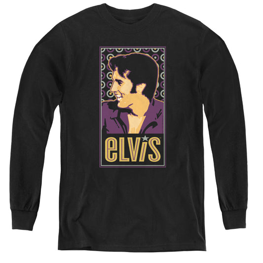 Elvis Presley Elvis is Long Sleeve Kids Youth T Shirt Black Officially Licensed