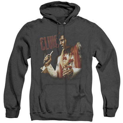 Elvis Presley Soulful Heather Mens Hoodie Black Officially Licensed