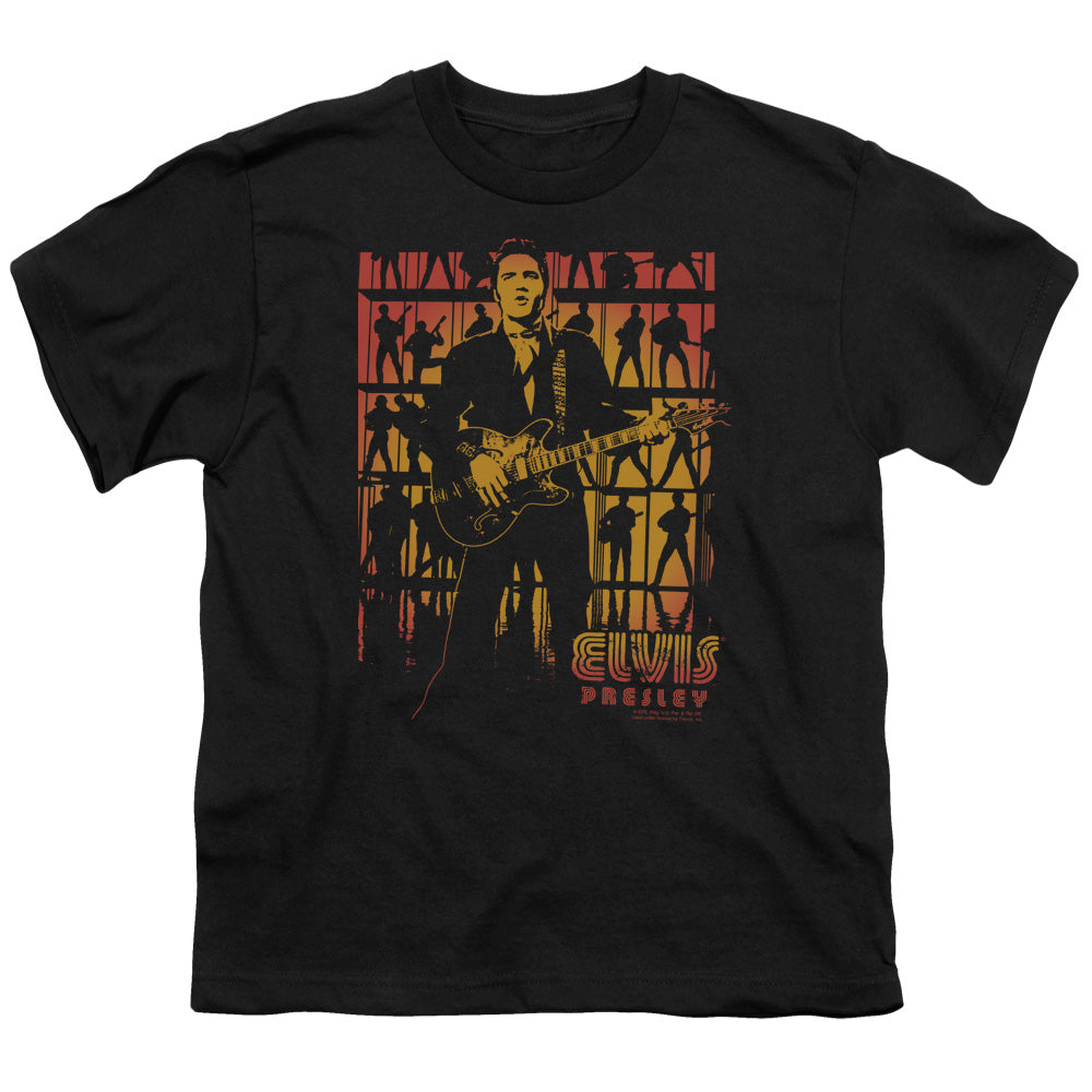 Elvis Presley Comeback Spotlight Kids Youth T Shirt Black Officially Licensed