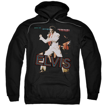 Elvis Presley Hit The Lights Mens Hoodie Black Officially Licensed