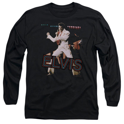 Elvis Presley Hit The Lights Mens Long Sleeve Shirt Black Officially Licensed Officially Licensed