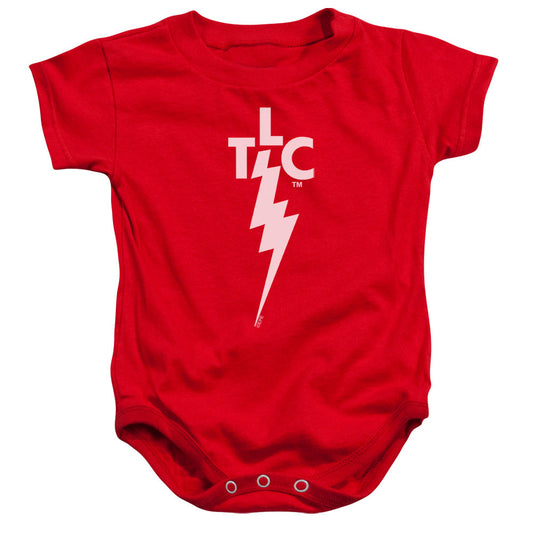 Elvis Presley Tlc Logo Infant Baby Snapsuit Red Officially Licensed