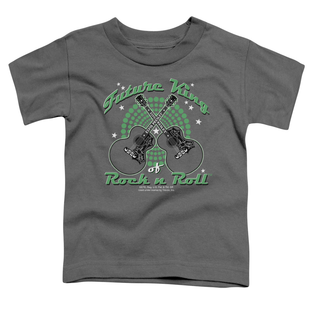 Elvis Presley Future King Toddler Kids Youth T Shirt Charcoal Officially Licensed