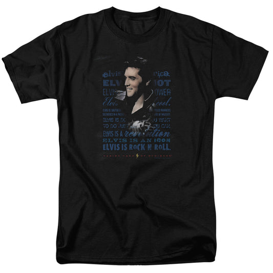 Elvis Presley Icon Mens T Shirt Black Officially Licensed