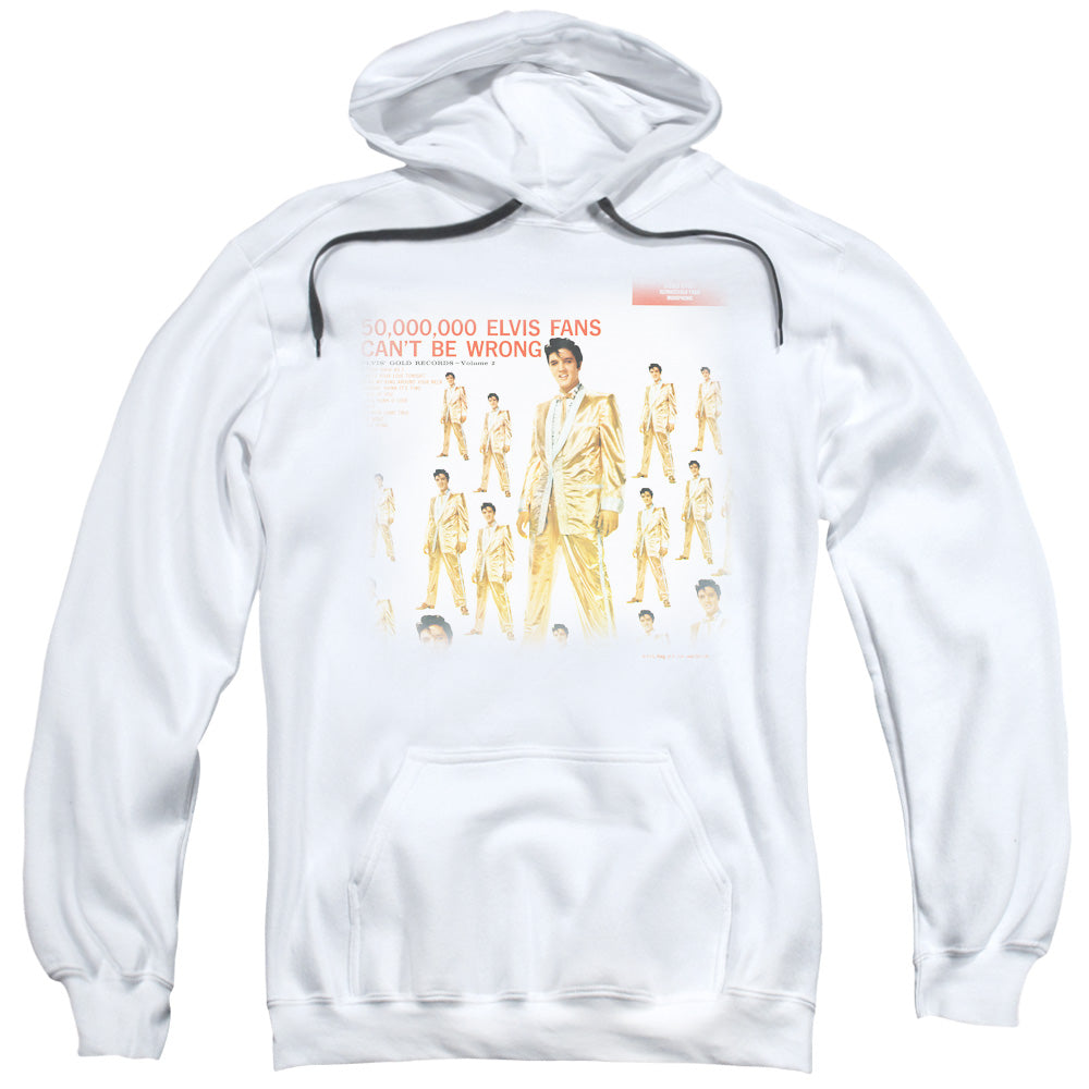 Elvis Presley 50 Million Fans Mens Hoodie White Officially Licensed