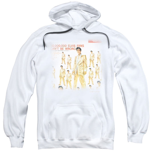 Elvis Presley 50 Million Fans Mens Hoodie White Officially Licensed