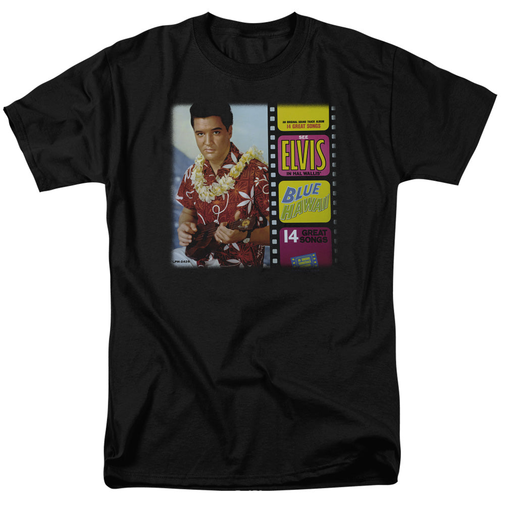 Elvis Presley Blue Hawaii Album Mens T Shirt Black Officially Licensed
