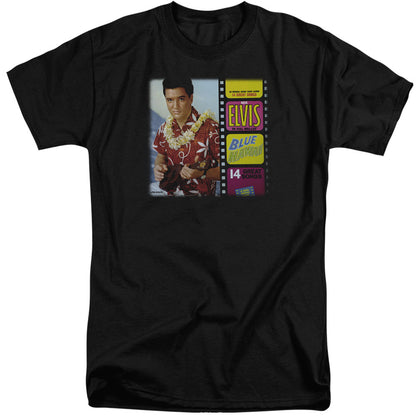 Elvis Presley Blue Hawaii Album Mens Tall T Shirt Black Officially Licensed