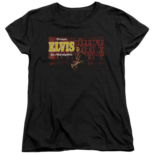 Elvis Presley From Elvis in Memphis Womens T Shirt Black Officially Licensed