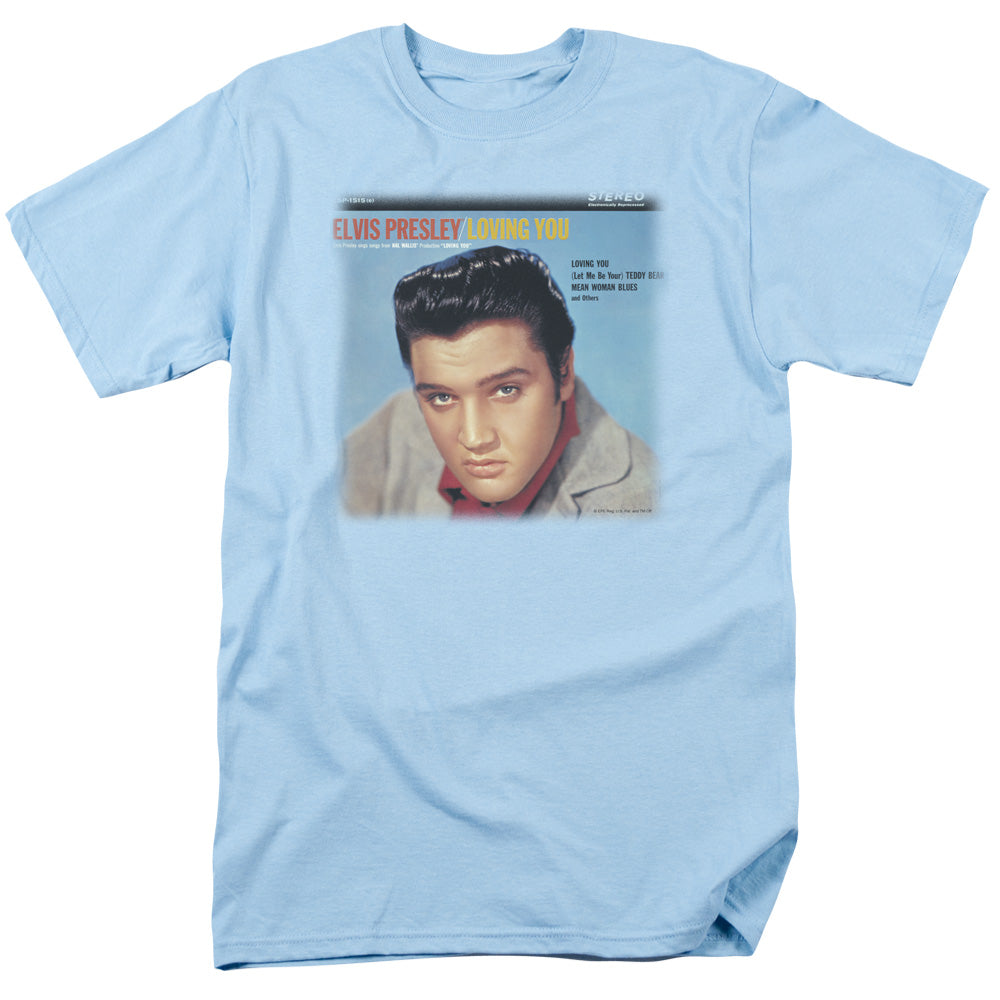 Elvis Presley Loving You Soundtrack Mens T Shirt Carolina Blue Officially Licensed
