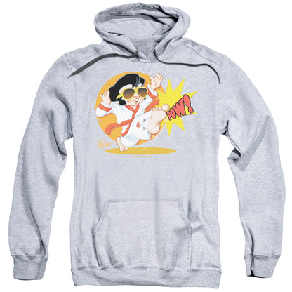 Elvis Presley Karate King Mens Hoodie Athletic Heather Officially Licensed
