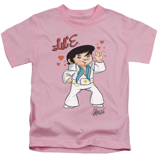 Elvis Presley Lil E Juvenile Kids Youth T Shirt Pink Officially Licensed